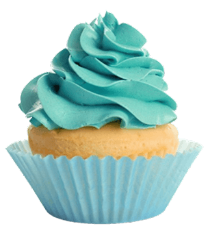 Cupcake decorado Cupcake profissional decorado com glacê e confeitos, representando produtos de confeitaria